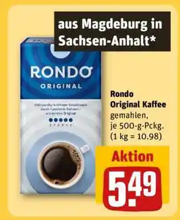 REWE Rondo Original Kaffee Angebot