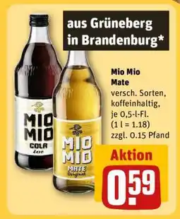 REWE Mio Mio Mate Angebot