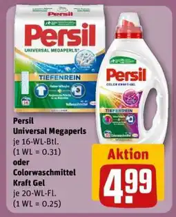 REWE Persil Universal Megaperls oder Colorwaschmittel Kraft Gel Angebot