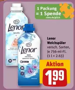 REWE Lenor Weichspüler Angebot