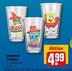 REWE Spongebob Trinkglas Angebot