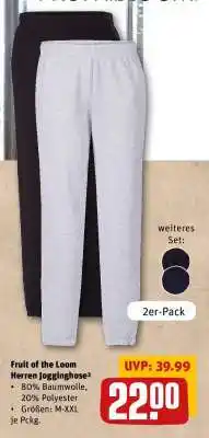 REWE Fruit of the Loom Herren Jogginghose Angebot