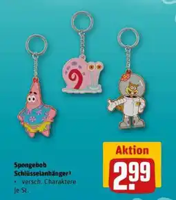 REWE Spongebob Schlüsselanhänger Angebot