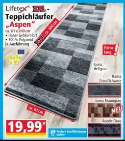 Norma Lifetex XXL - Teppichläufer „Aspen“ Angebot