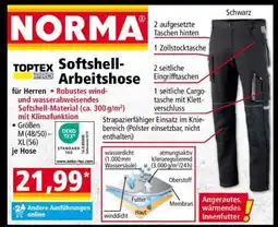 Norma Softshell-Arbeitshose Angebot