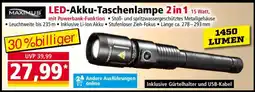 Norma LED-Akku-Taschenlampe 2 in 1 Angebot