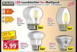 Norma LED-Leuchtmittel 5er-Multipack Angebot