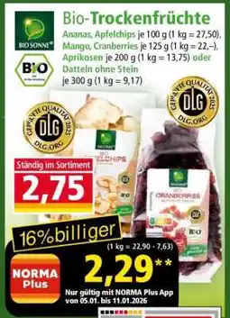 Norma Bio-Trockenfrüchte Angebot