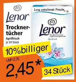 Norma Lenor Trocknertücher Aprilfrisch je 34 Stück Angebot