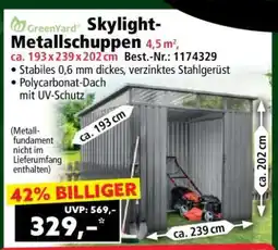 Norma Skylight-Metallschuppen Angebot