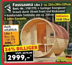 Norma Fasssauna Libo 2 Angebot