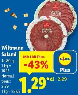 Lidl Wiltmann Salami Angebot