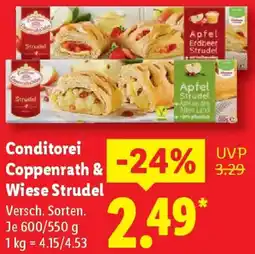 Lidl Conditorei Coppenrath & Wiese Strudel Angebot