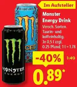 Lidl Monster Energy Drink Angebot