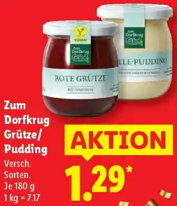 Lidl Zum Dorfkrug Grütze/ Pudding Angebot