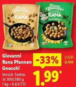 Lidl Giovanni Rana Pfannen Gnocchi Angebot