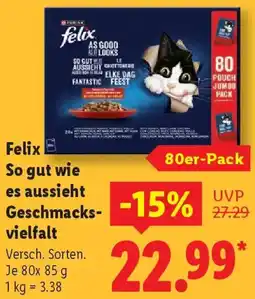 Lidl Felix So gut wie es aussieht Geschmacksvielfalt Angebot