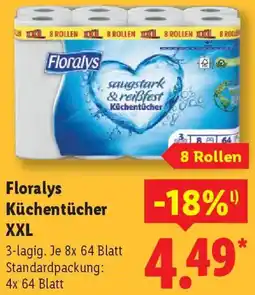 Lidl Floralys Küchentücher XXL Angebot