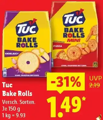Lidl Tuc Bake Rolls Angebot