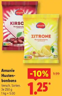 Lidl Amanie Hustenbonbons Angebot