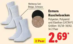Lidl Esmara Kuschelsocken Angebot