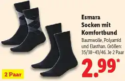 Lidl Esmara Socken mit Komfortbund Angebot