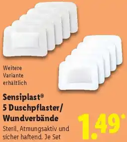 Lidl Sensiplast 5 Duschpflaster/ Wundverbände Angebot