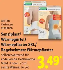Lidl Sensiplast Wärmegürtel/ Wärmepflaster XXL/ Regelschmerz Wärmepflaster Angebot