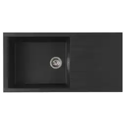 toom Baumarkt Respekta Einbauspüle 'Houston' Mineralite schwarz 100 X 50 cm Angebot