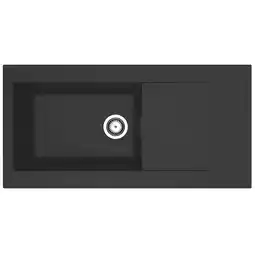 toom Baumarkt Respekta Einbauspüle 'Denver' Mineralite schwarz 100 X 50 cm Angebot
