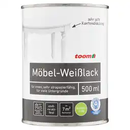 toom Baumarkt toom Möbel-Weißlack reinweiß seidenmatt 500 ml Angebot