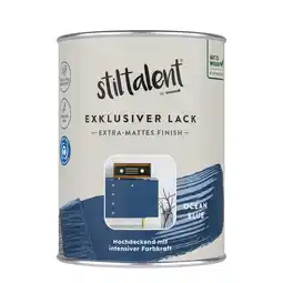 toom Baumarkt Stiltalent Lack 'ocean blue' Extra-matt 0,5 l Angebot