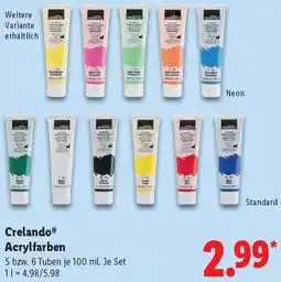 Lidl Crelando Acrylfarben Angebot