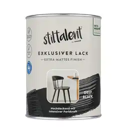 toom Baumarkt Stiltalent Lack 'deep black' Extra-matt 0,5 l Angebot