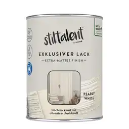 toom Baumarkt Stiltalent Lack 'pearly white' Extra-matt 0,5 l Angebot