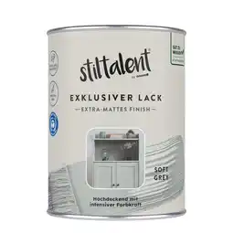 toom Baumarkt Stiltalent Lack 'soft grey' Extra-matt 0,5 l Angebot