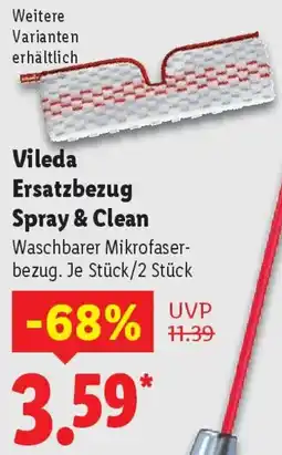 Lidl Vileda Ersatzbezug Spray & Clean Angebot