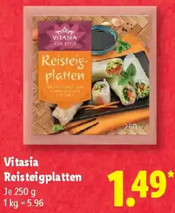 Lidl Vitasia Reisteigplatten Angebot