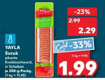 Kaufland YAYLA Sucuk Angebot