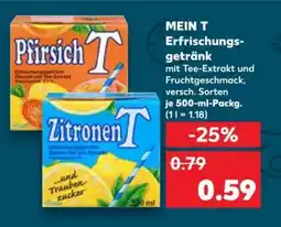 Kaufland MEIN T Erfrischungsgetränk Angebot