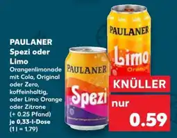 Kaufland Paulaner Spezi oder Limo Angebot