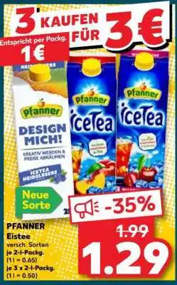 Kaufland Pfanner Eistee Angebot