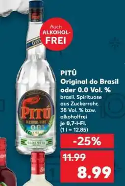 Kaufland PITÚ Original do Brasil oder 0.0 Vol. % Angebot