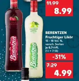 Kaufland BERENTZEN Fruchtiger Likör Angebot