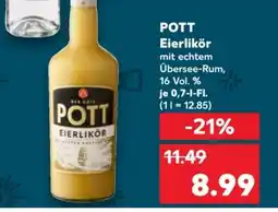 Kaufland POTT Eierlikör Angebot