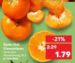 Kaufland Span./ital. Clementinen Angebot