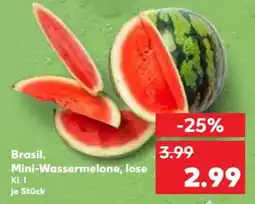 Kaufland Brasil. Mini-Wassermelone, lose Angebot