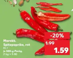 Kaufland Marokk. Spitzpaprika, rot Angebot