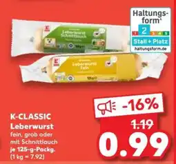 Kaufland K-CLASSIC Leberwurst Angebot