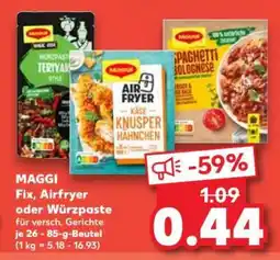 Kaufland MAGGI Fix, Airfryer oder Würzpaste Angebot